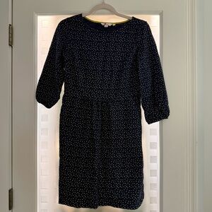 Boden Navy Star Print Women's Dress